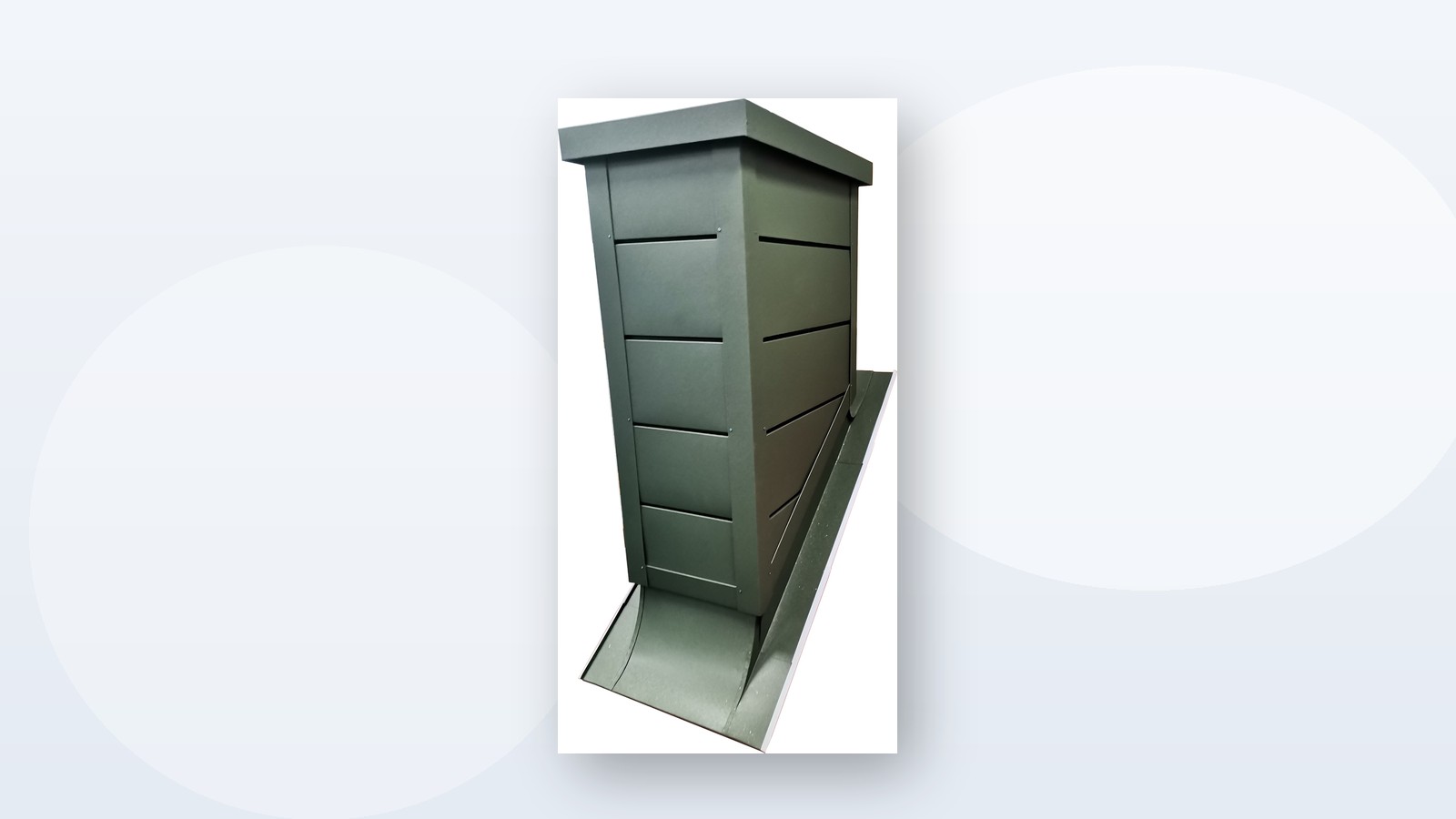 Obróbka komina i czapa kominowa z blachy